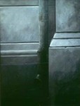 "Stupränna", olja på duk, 70 cm x 100 cm, 1991