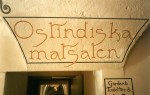Väggdekoration, vinyl på vägg Ostindiska Krog & Kafé, 1996