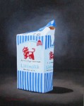 "Lättmjölk", olja på duk, 40 cm x 50 cm x 4 cm, 2005