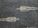 "Möte 2", blyerts på papper, 2007