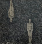 "Möte 3", blyerts på papper, 2007