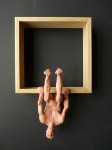 "Man 10", lufttorkad lera i låda av ek, 2008