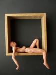 "Man 13", lufttorkad lera i låda av ek, 2008
