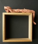 "Man 2", lufttorkad lera i låda av ek, 2008