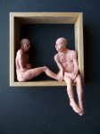 "Man 26", lufttorkad lera i låda av ek, 2008