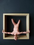 "Man", lufttorkad lera i låda av ek, 2008