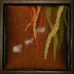 ”Vått gräs”, fritt broderi, 20 x 20 cm, 2009