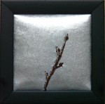 ”Kvist i snö”, fritt broderi, 12 x 12 cm, 2010